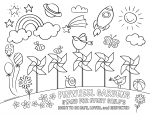 playing safe coloring pages